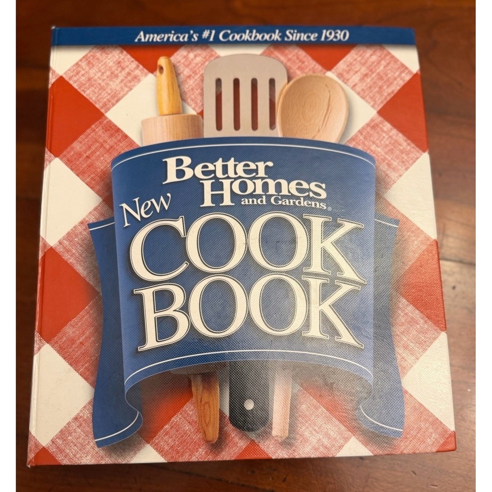 Better Homes and Gardens New Cook Book 12th Edition 2002 5-Ring Binder Red Plaid